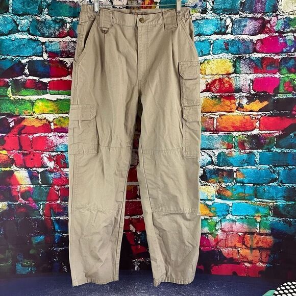 5.11 Tactical Series Cargo Pants Khaki SZ 34X32 Outdoor Hiking Hunting Work 7425 - Picture 1 of 9
